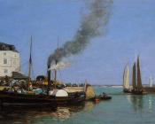 尤金 布丹 : Honfleur, the Jetty